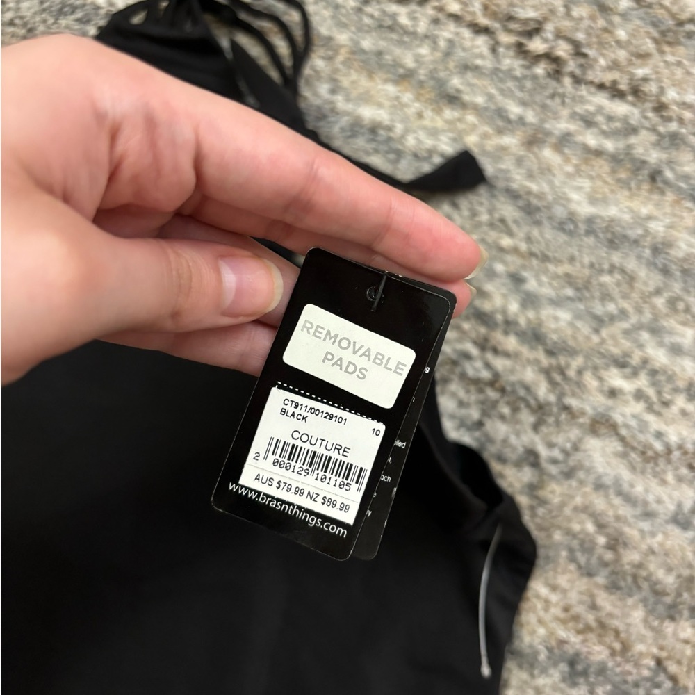Bras N Things Black One Piece Swimwear Sz 10 NWT | Bras N Things One Piece Black - Picture 7 of 14